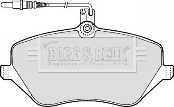 Borg & Beck BBP1898 - Kit pastiglie freno, Freno a disco autozon.pro