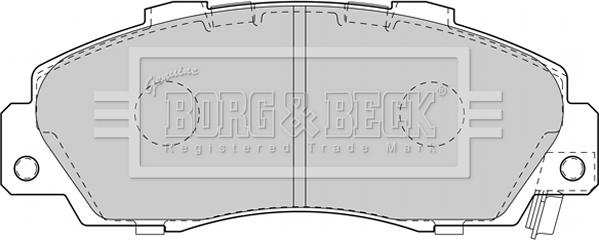 Borg & Beck BBP1845 - Kit pastiglie freno, Freno a disco autozon.pro