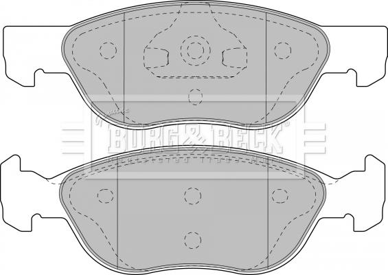 Borg & Beck BBP1859 - Kit pastiglie freno, Freno a disco autozon.pro