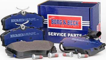 Borg & Beck BBP1856 - Kit pastiglie freno, Freno a disco autozon.pro