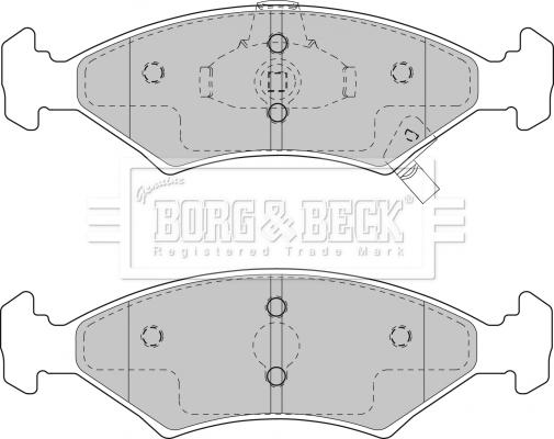 Borg & Beck BBP1865 - Kit pastiglie freno, Freno a disco autozon.pro