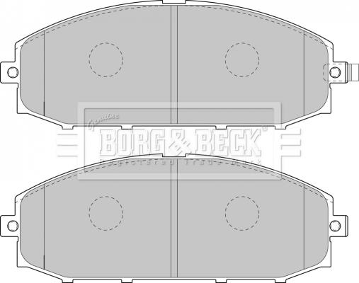 Borg & Beck BBP1866 - Kit pastiglie freno, Freno a disco autozon.pro