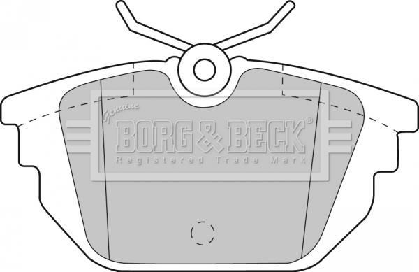 Borg & Beck BBP1867 - Kit pastiglie freno, Freno a disco autozon.pro