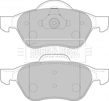 Borg & Beck BBP1806 - Kit pastiglie freno, Freno a disco autozon.pro