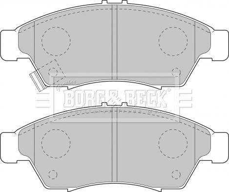 Borg & Beck BBP1802 - Kit pastiglie freno, Freno a disco autozon.pro