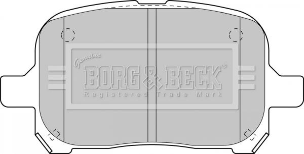 Borg & Beck BBP1810 - Kit pastiglie freno, Freno a disco autozon.pro