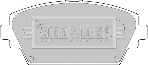 Borg & Beck BBP1811 - Kit pastiglie freno, Freno a disco autozon.pro