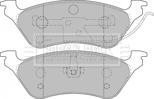 Borg & Beck BBP1889 - Kit pastiglie freno, Freno a disco autozon.pro