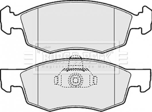 Borg & Beck BBP1886 - Kit pastiglie freno, Freno a disco autozon.pro