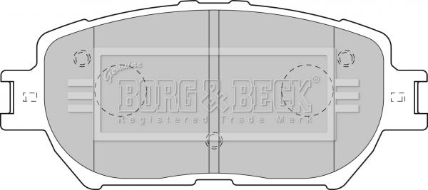 Borg & Beck BBP1833 - Kit pastiglie freno, Freno a disco autozon.pro