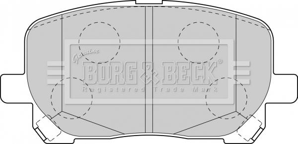 Borg & Beck BBP1837 - Kit pastiglie freno, Freno a disco autozon.pro