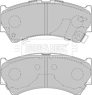 Borg & Beck BBP1827 - Kit pastiglie freno, Freno a disco autozon.pro