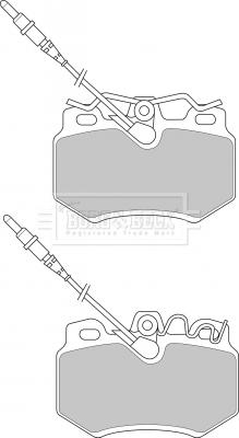 Borg & Beck BBP1395 - Kit pastiglie freno, Freno a disco autozon.pro