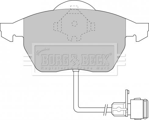 Borg & Beck BBP1392 - Kit pastiglie freno, Freno a disco autozon.pro