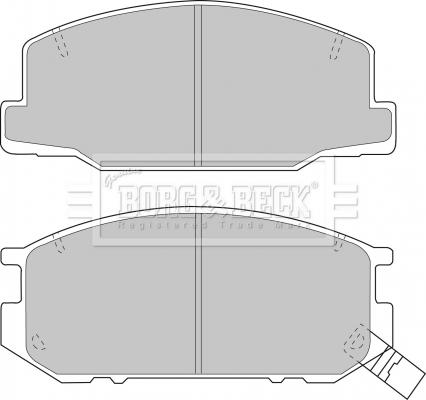 Borg & Beck BBP1345 - Kit pastiglie freno, Freno a disco autozon.pro