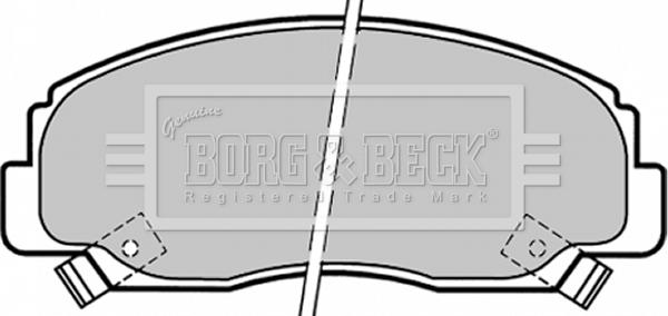 Borg & Beck BBP1341 - Kit pastiglie freno, Freno a disco autozon.pro