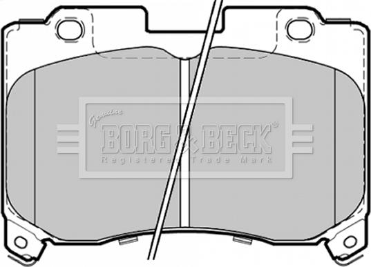 Borg & Beck BBP1354 - Kit pastiglie freno, Freno a disco autozon.pro