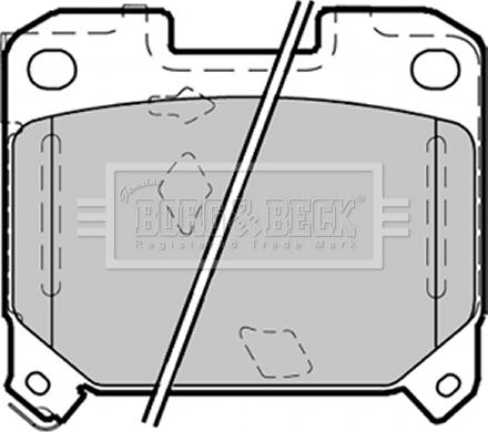 Borg & Beck BBP1355 - Kit pastiglie freno, Freno a disco autozon.pro