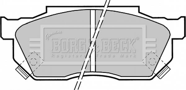 Borg & Beck BBP1369 - Kit pastiglie freno, Freno a disco autozon.pro