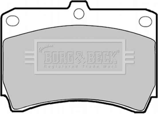 Borg & Beck BBP1365 - Kit pastiglie freno, Freno a disco autozon.pro