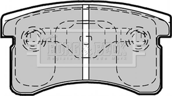 Borg & Beck BBP1361 - Kit pastiglie freno, Freno a disco autozon.pro