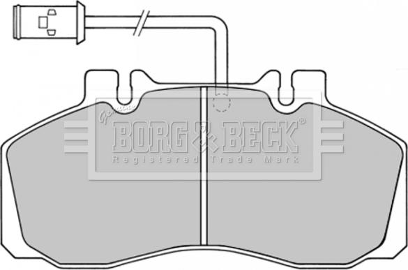 Borg & Beck BBP1362 - Kit pastiglie freno, Freno a disco autozon.pro