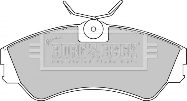 Borg & Beck BBP1316 - Kit pastiglie freno, Freno a disco autozon.pro