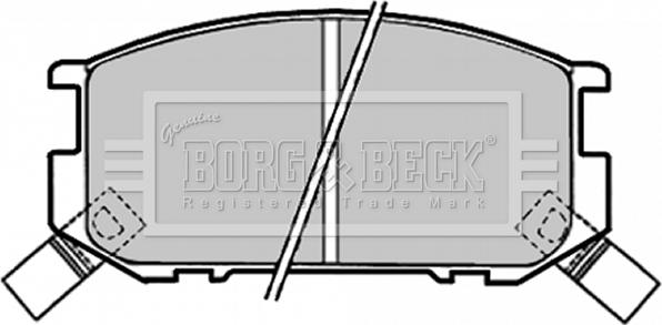 Borg & Beck BBP1318 - Kit pastiglie freno, Freno a disco autozon.pro