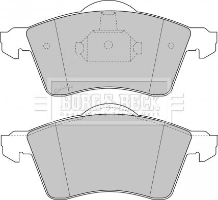 Borg & Beck BBP1384 - Kit pastiglie freno, Freno a disco autozon.pro