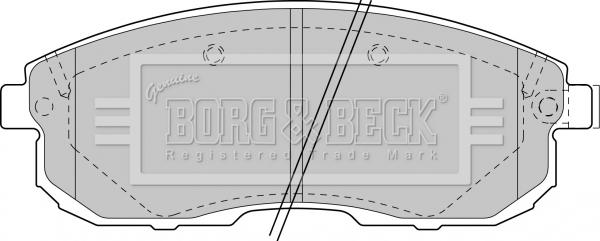 Borg & Beck BBP1473 - Kit pastiglie freno, Freno a disco autozon.pro