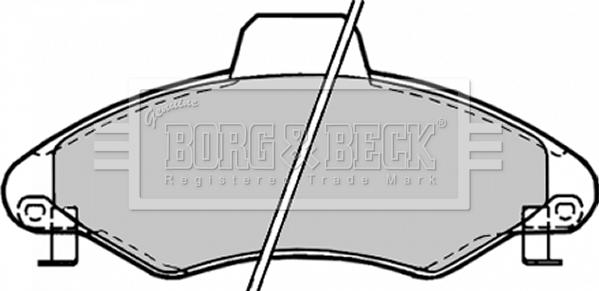 Borg & Beck BBP1382 - Kit pastiglie freno, Freno a disco autozon.pro