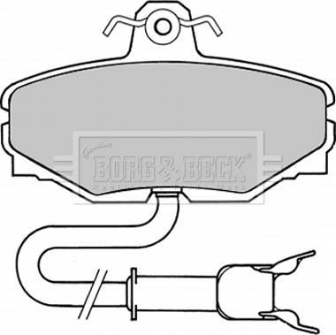 Borg & Beck BBP1334 - Kit pastiglie freno, Freno a disco autozon.pro