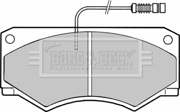 Borg & Beck BBP1335 - Kit pastiglie freno, Freno a disco autozon.pro