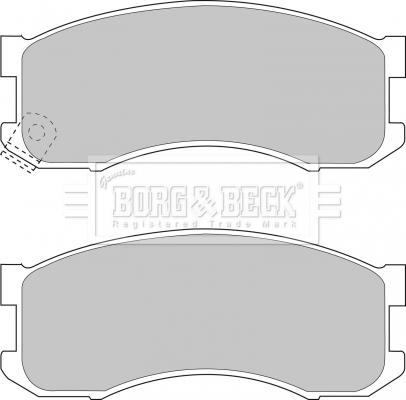 Borg & Beck BBP1336 - Kit pastiglie freno, Freno a disco autozon.pro