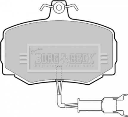 Borg & Beck BBP1333 - Kit pastiglie freno, Freno a disco autozon.pro