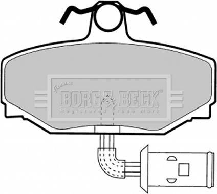 Borg & Beck BBP1332 - Kit pastiglie freno, Freno a disco autozon.pro