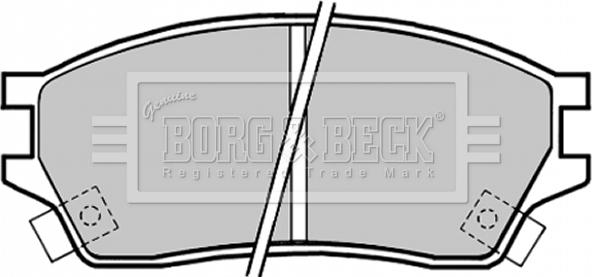 Borg & Beck BBP1325 - Kit pastiglie freno, Freno a disco autozon.pro