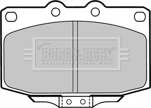 Borg & Beck BBP1323 - Kit pastiglie freno, Freno a disco autozon.pro