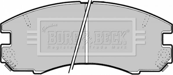 Borg & Beck BBP1375 - Kit pastiglie freno, Freno a disco autozon.pro