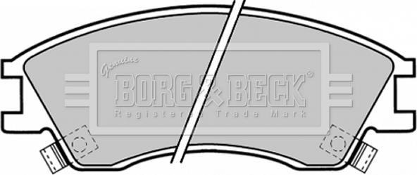 Borg & Beck BBP1378 - Kit pastiglie freno, Freno a disco autozon.pro