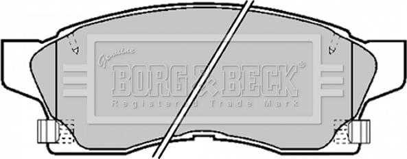 Borg & Beck BBP1373 - Kit pastiglie freno, Freno a disco autozon.pro