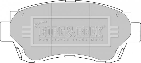 Borg & Beck BBP1377 - Kit pastiglie freno, Freno a disco autozon.pro