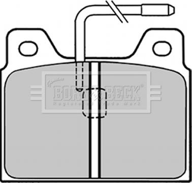 Borg & Beck BBP1295 - Kit pastiglie freno, Freno a disco autozon.pro