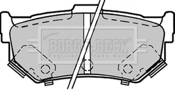 Borg & Beck BBP1298 - Kit pastiglie freno, Freno a disco autozon.pro