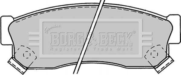 Borg & Beck BBP1244 - Kit pastiglie freno, Freno a disco autozon.pro