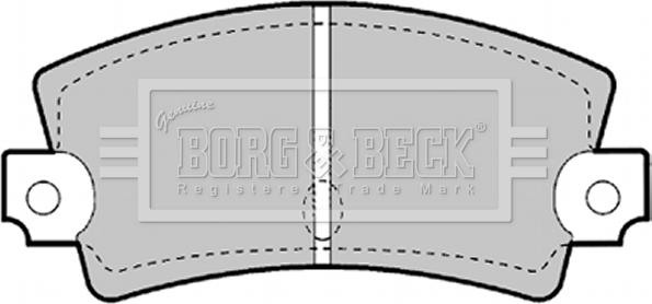 Borg & Beck BBP1247 - Kit pastiglie freno, Freno a disco autozon.pro