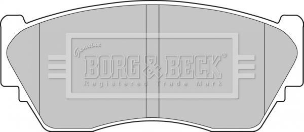 Borg & Beck BBP1253 - Kit pastiglie freno, Freno a disco autozon.pro