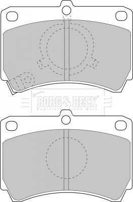 Borg & Beck BBP1269 - Kit pastiglie freno, Freno a disco autozon.pro