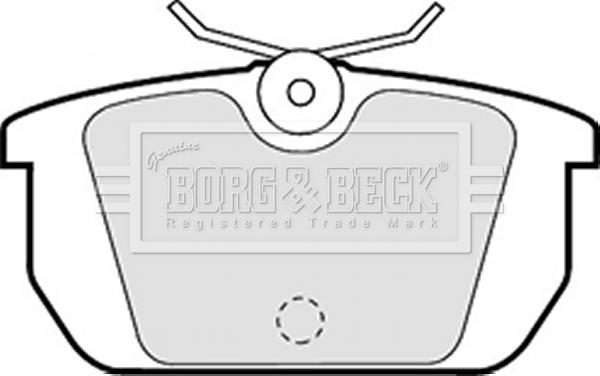 Borg & Beck BBP1261 - Kit pastiglie freno, Freno a disco autozon.pro