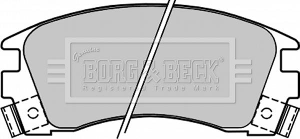 Borg & Beck BBP1209 - Kit pastiglie freno, Freno a disco autozon.pro